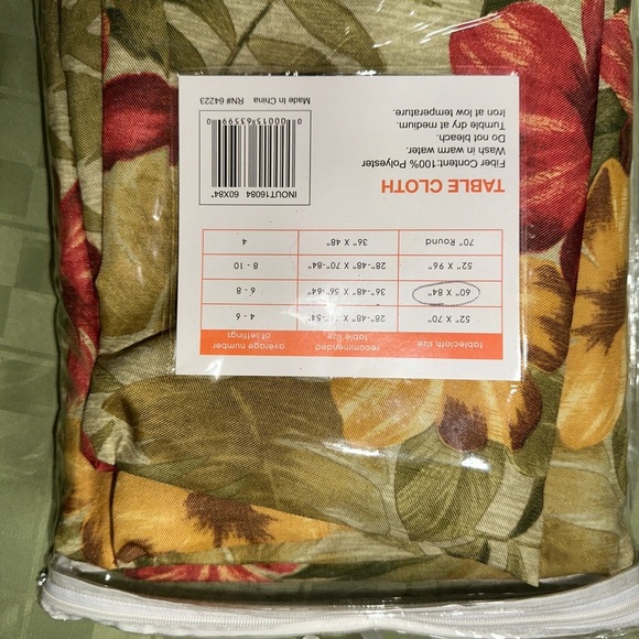 Outdoor zippered fabric tablecloth - Picture 4 of 4